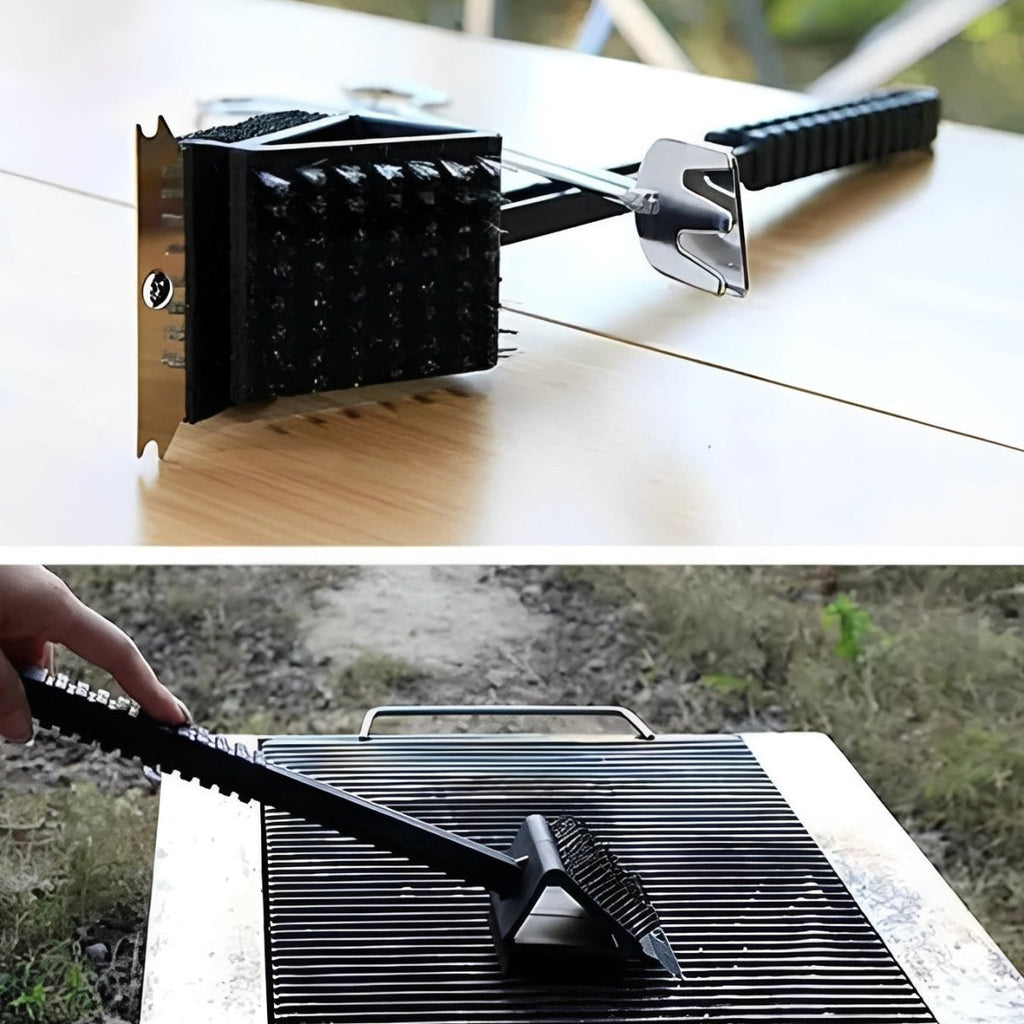 Grimex Środek do czyszczenia grilla z skrobakiem i gąbką