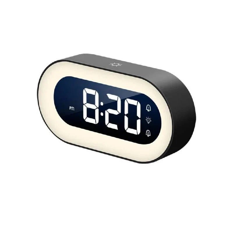 BrilTime dimmbare digitale Weckuhr mit Nachtlicht und einstellbarer Helligkeit