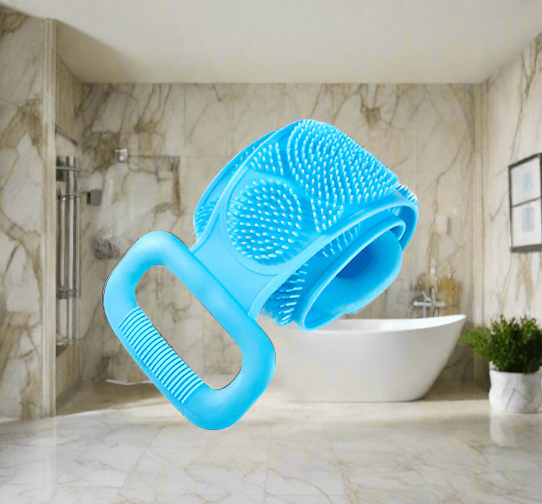 AuraFlex Silicone Body Scrub Brush For Radiant Skin All Skin Types