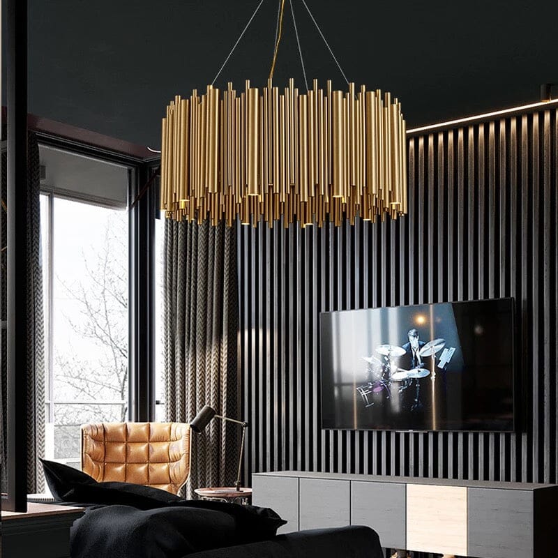 Gilded Nest Lysekrone i Gullfinish med Detaljer