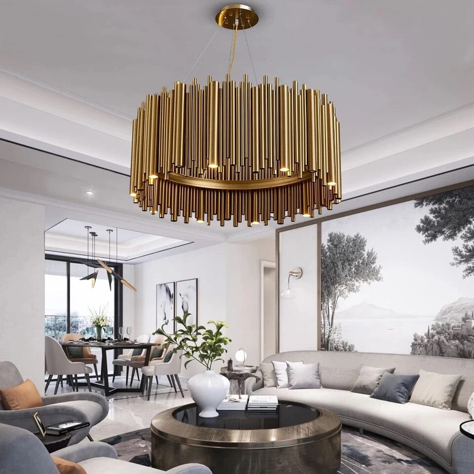 Gilded Nest Lysekrone i Gullfinish med Detaljer