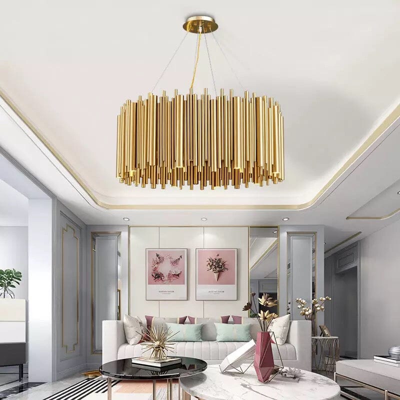 Gilded Nest Lysekrone i Gullfinish med Detaljer