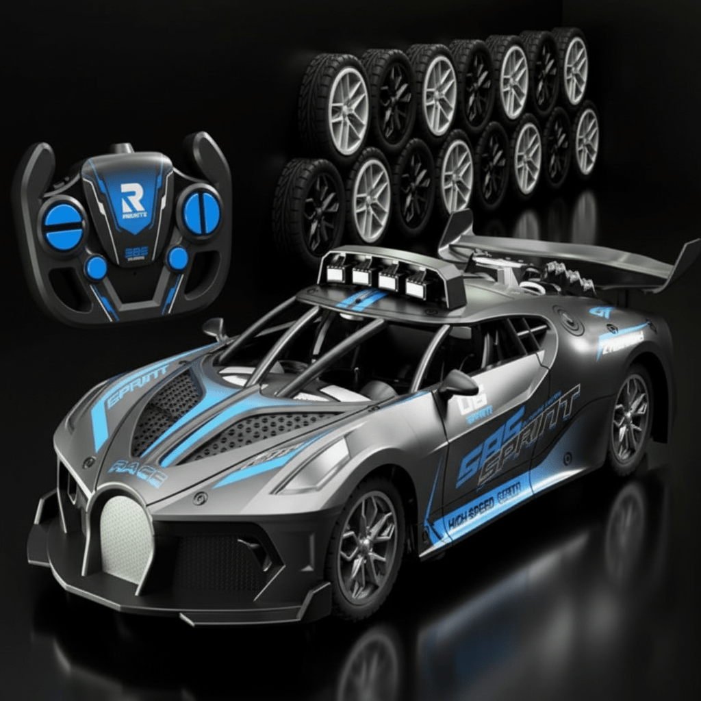 NovaRidge 1 til 18 RC Driftbil for barn, barnesikker, enkel kontroll, robust drifting