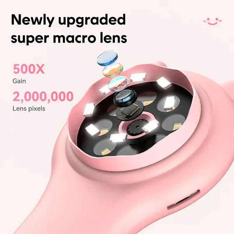 מיקרוסקופ KidoScope Micro לילדים עם צילום תמונות ווידאו עד 500x