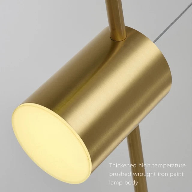 Astrael Lysekrone i Aluminium med Jernfinish, Halvinnfelt