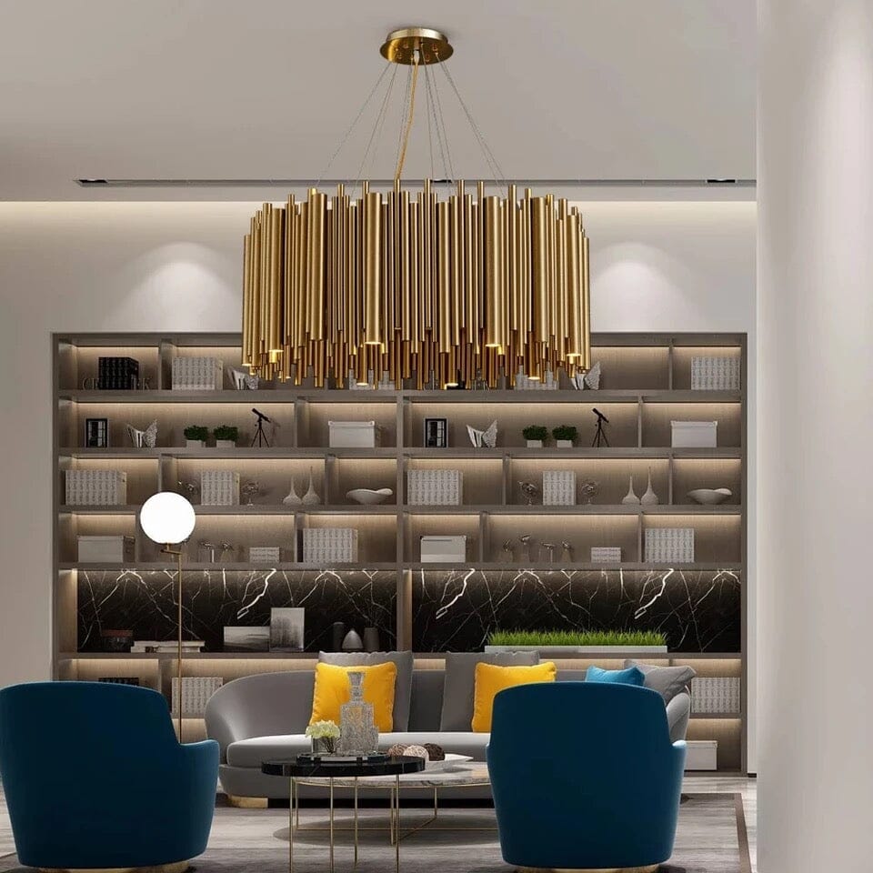 Gilded Nest Lysekrone i Gullfinish med Detaljer