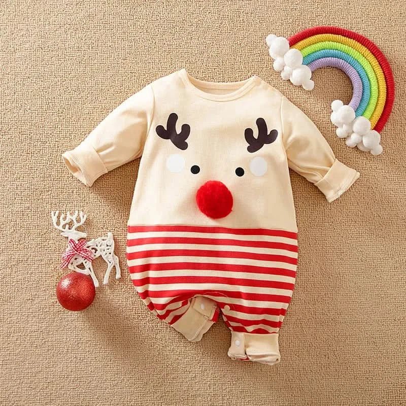 PetitNest Baby Christmas Costume Festive Suit For First Christmas Soft Cotton Comfort