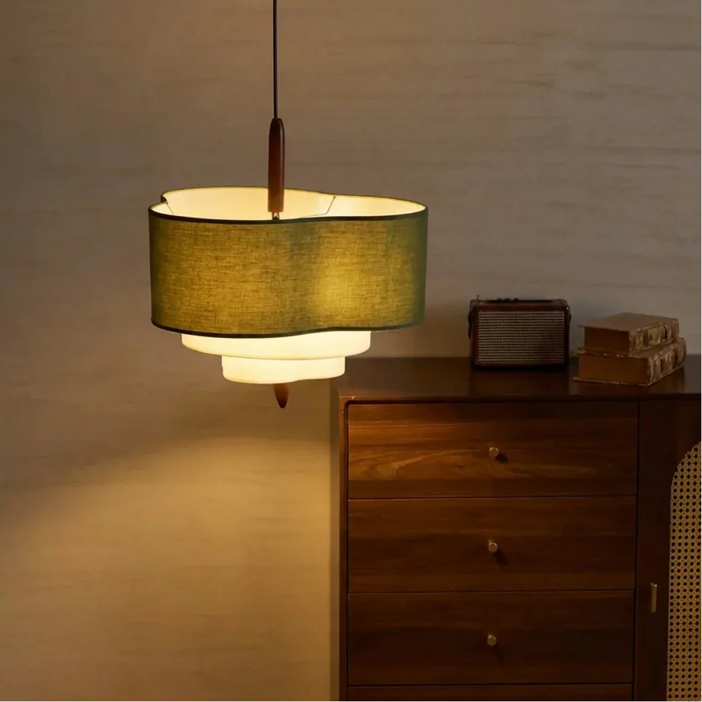 Layered Shade Pendant Light For Indoor Ceiling Mount