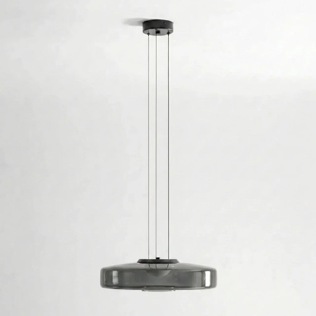 Bauhaus Style Glass Pendant Featuring Integrated LED