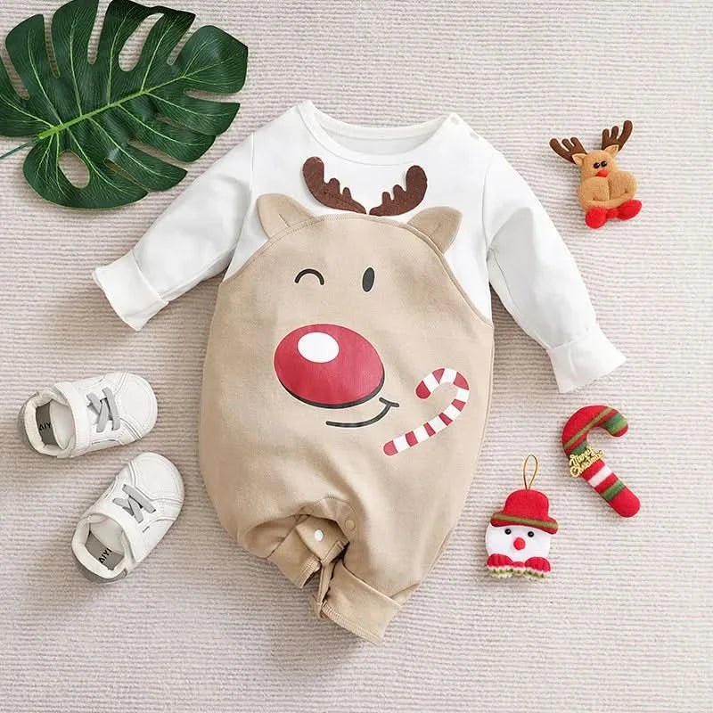 PetitNest Baby Christmas Costume Festive Suit For First Christmas Soft Cotton Comfort