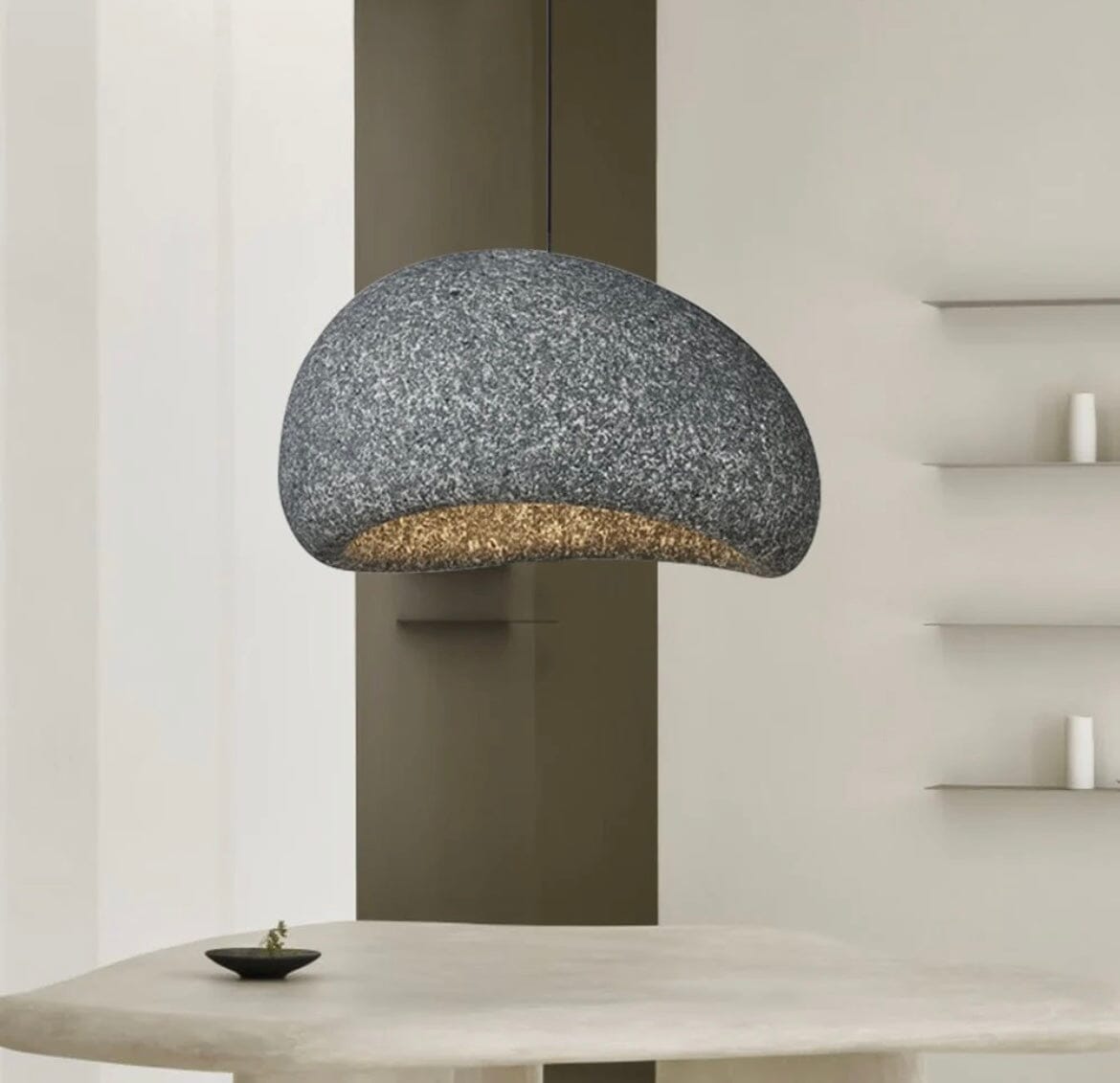 LumaRook Wasabi flekket bordlampe for koselig, varm glød