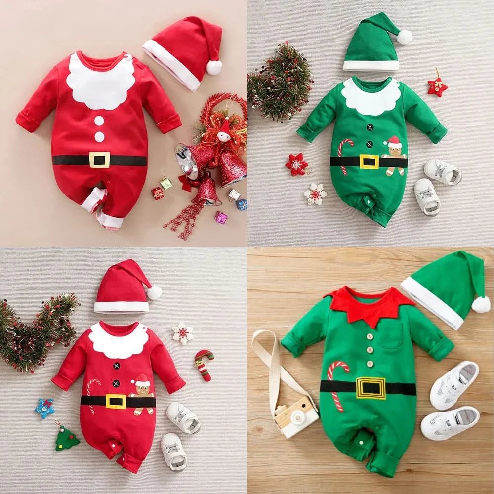 PetitNest Baby Christmas Costume Festive Suit For First Christmas Soft Cotton Comfort