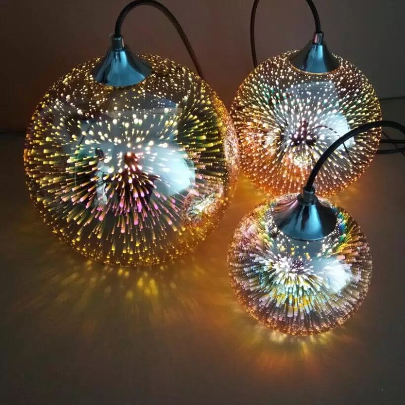 Astris Glass Pendellampe med stjernegjenskinn Miljøvennlig utgave
