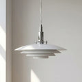 Danish Modern Multi Layer Pendant Light With Layered Shade Design