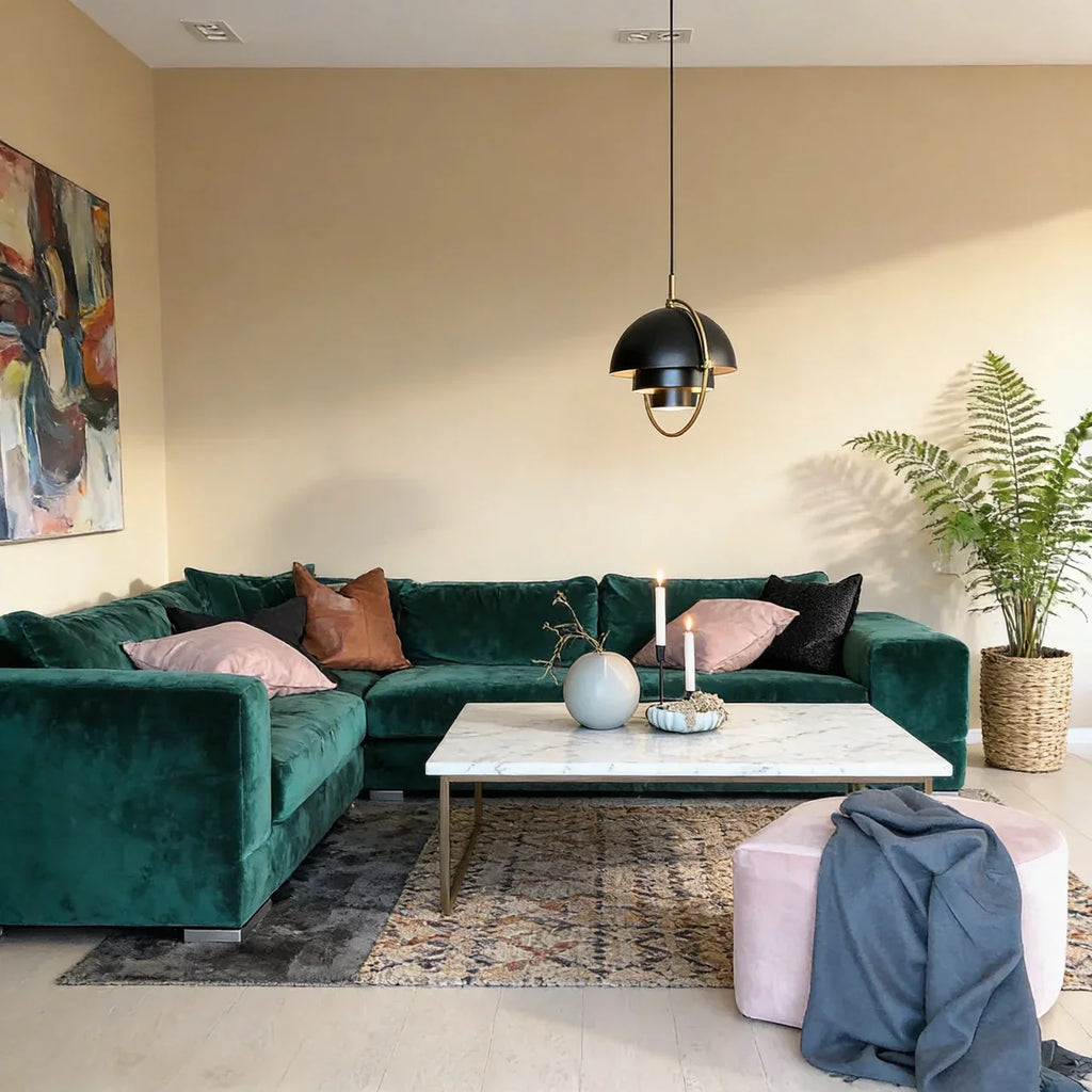 Danish Modern Adjustable Directional Pendant Light Fixture