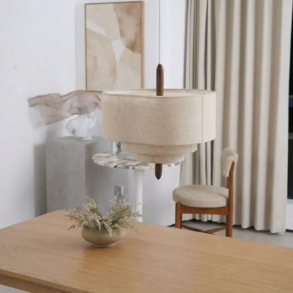 Layered Shade Pendant Light For Indoor Ceiling Mount