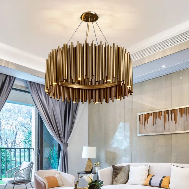 Gilded Nest Lysekrone i Gullfinish med Detaljer
