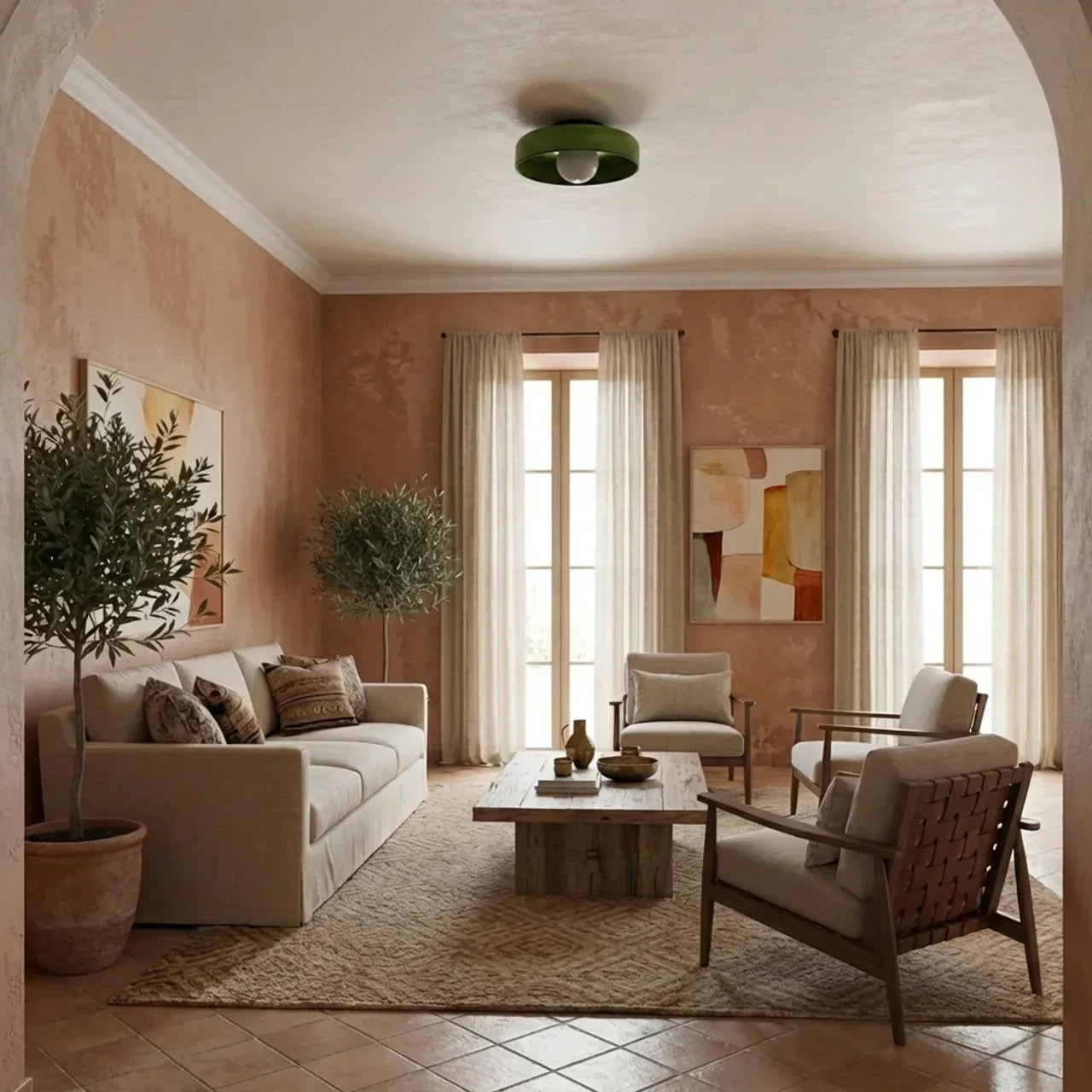 Bauhaus Glass Wall And Ceiling Light Fixture For Ambient Illumination