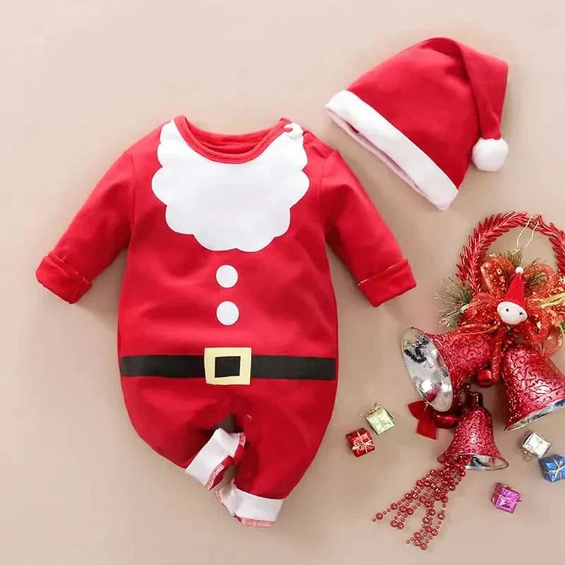 PetitNest Baby Christmas Costume Festive Suit For First Christmas Soft Cotton Comfort