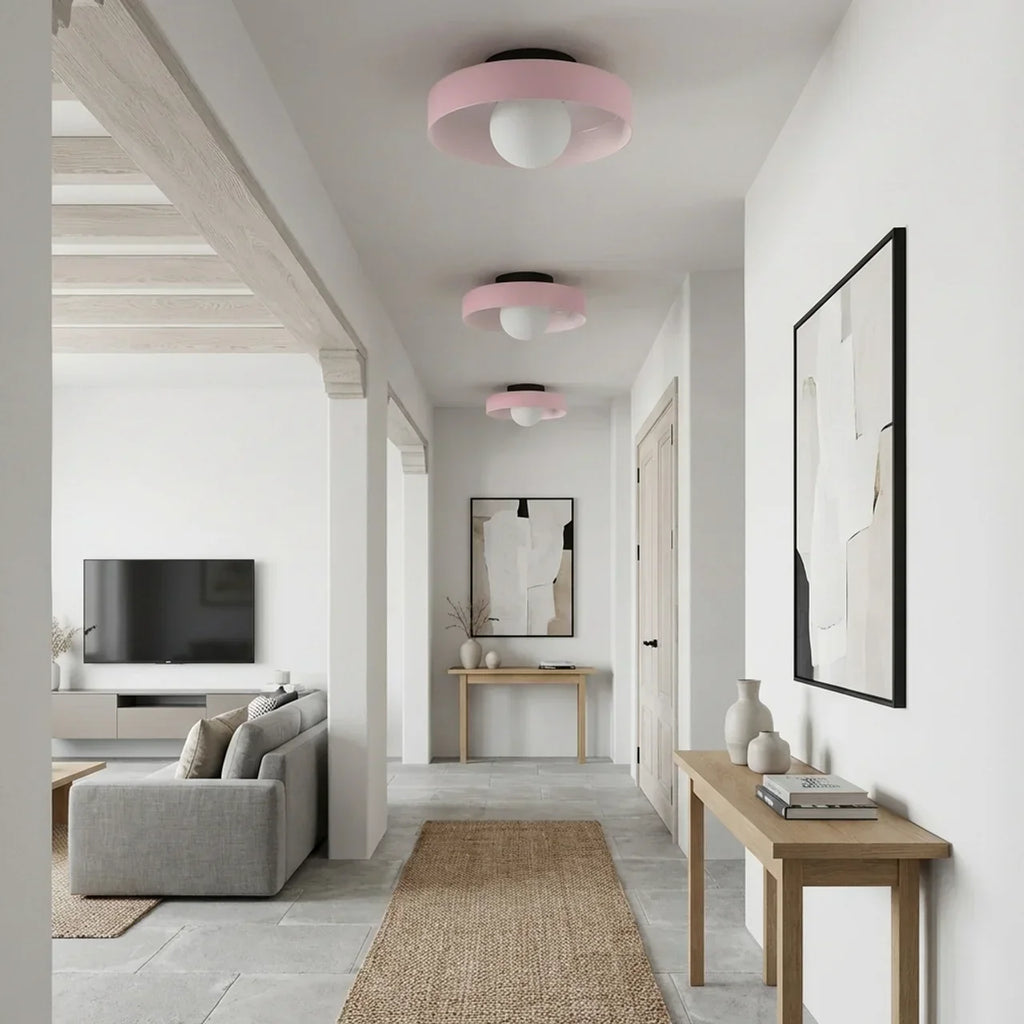 Bauhaus Glass Wall And Ceiling Light Fixture For Ambient Illumination