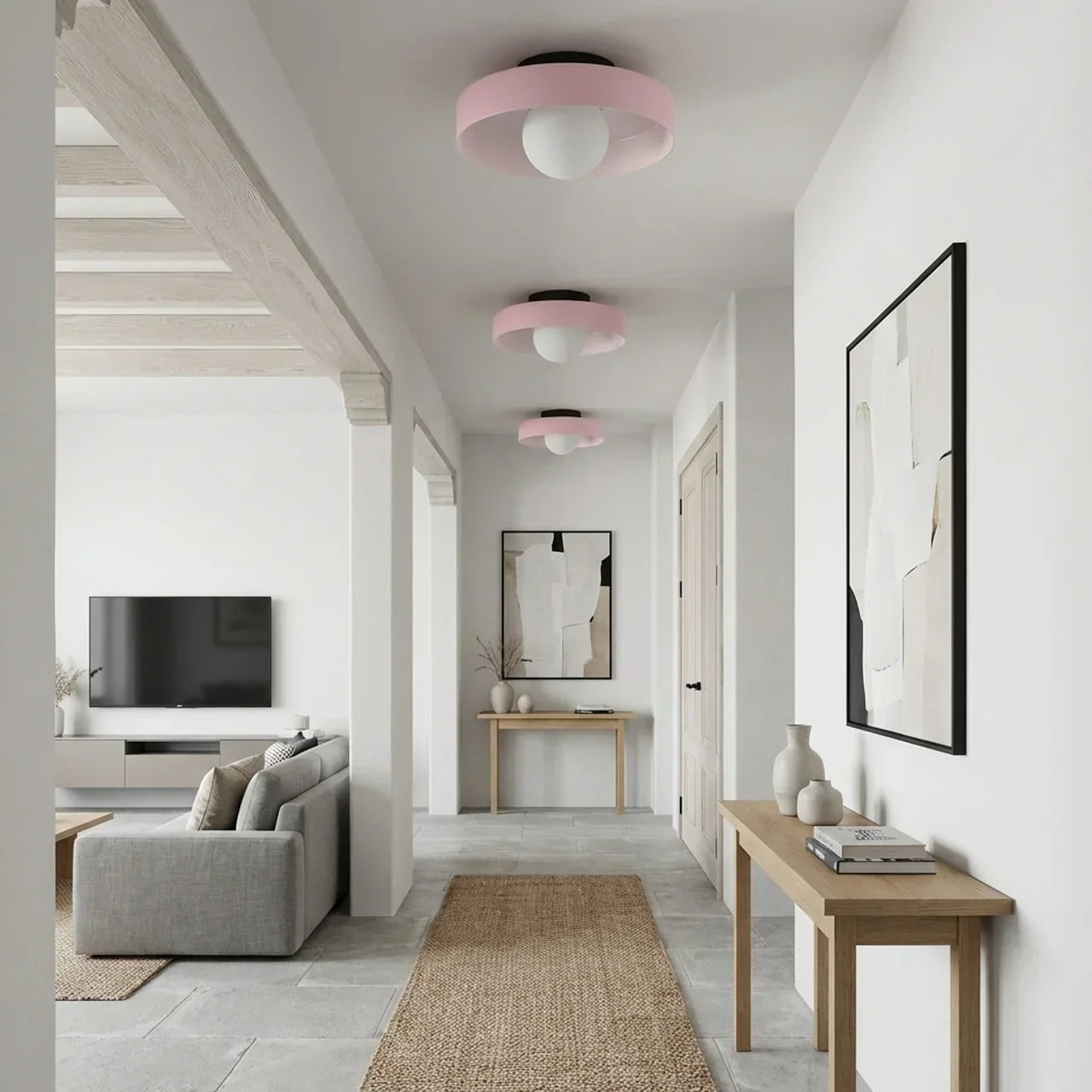 Bauhaus Glass Wall And Ceiling Light Fixture For Ambient Illumination