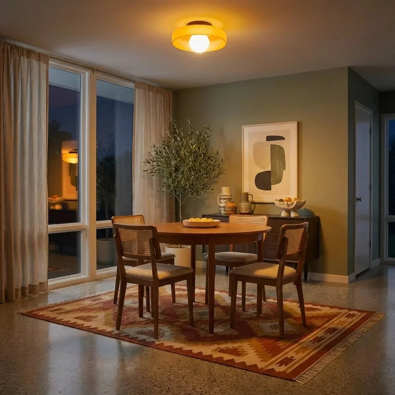 Bauhaus Glass Wall And Ceiling Light Fixture For Ambient Illumination