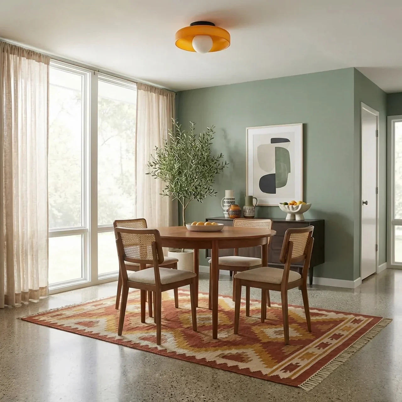 Bauhaus Glass Wall And Ceiling Light Fixture For Ambient Illumination