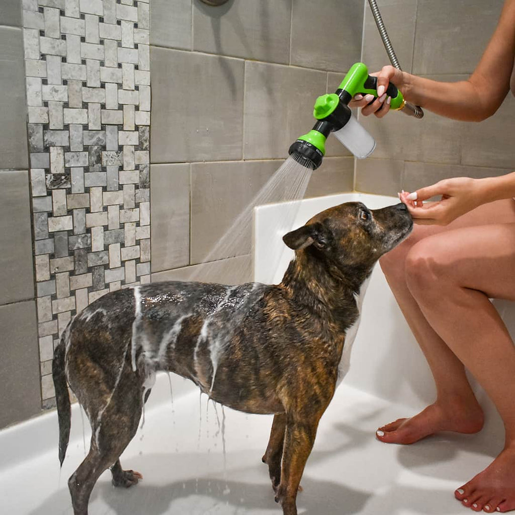 WhiskerWave 360 Dyrebad Spray til Hunde Nem og Grundig Rengøring Rundt Om