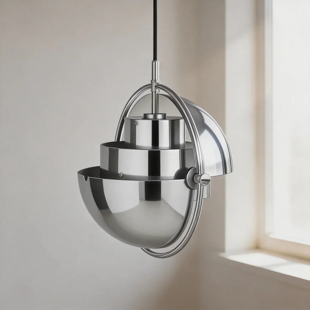 Danish Modern Adjustable Directional Pendant Light Fixture