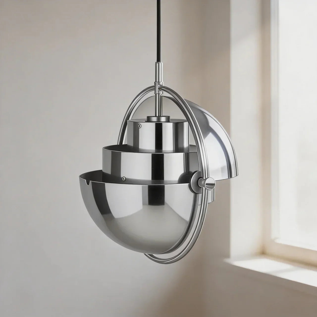 Danish Modern Adjustable Directional Pendant Light Fixture