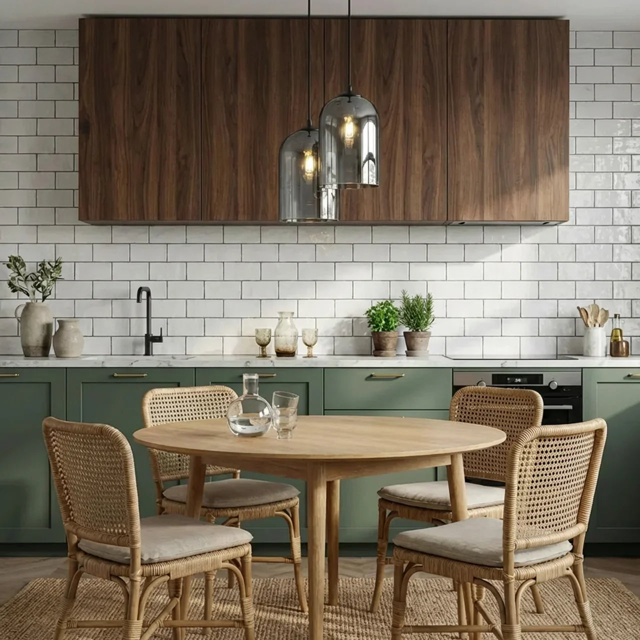 Double Glass Dome Ceiling Pendant Light For Living And Dining Areas