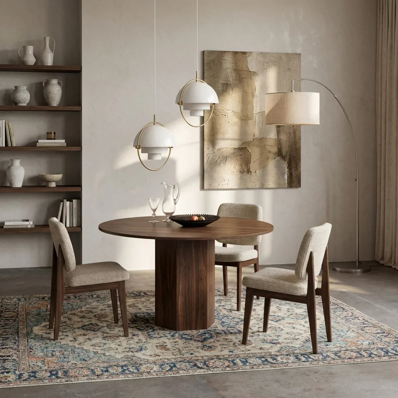 Danish Modern Adjustable Directional Pendant Light Fixture