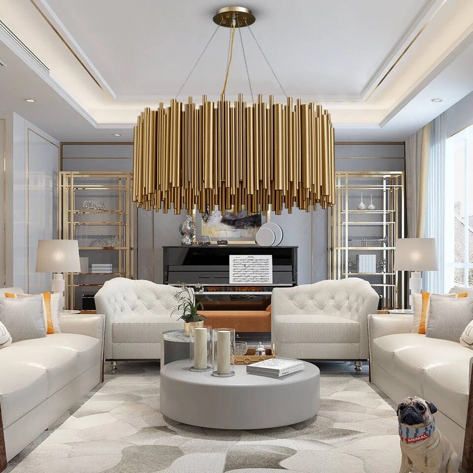 Gilded Nest Lysekrone i Gullfinish med Detaljer