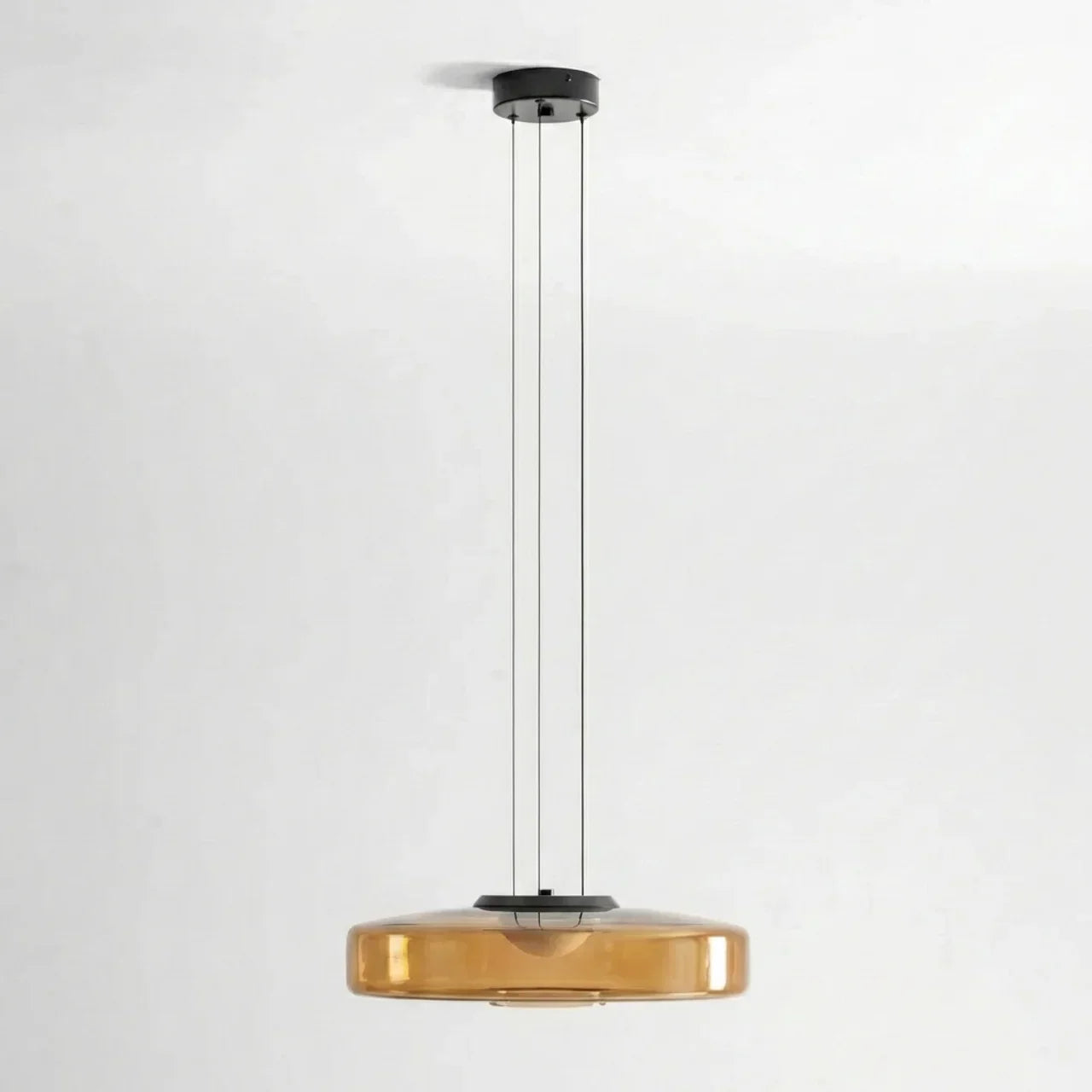 Bauhaus Style Glass Pendant Featuring Integrated LED