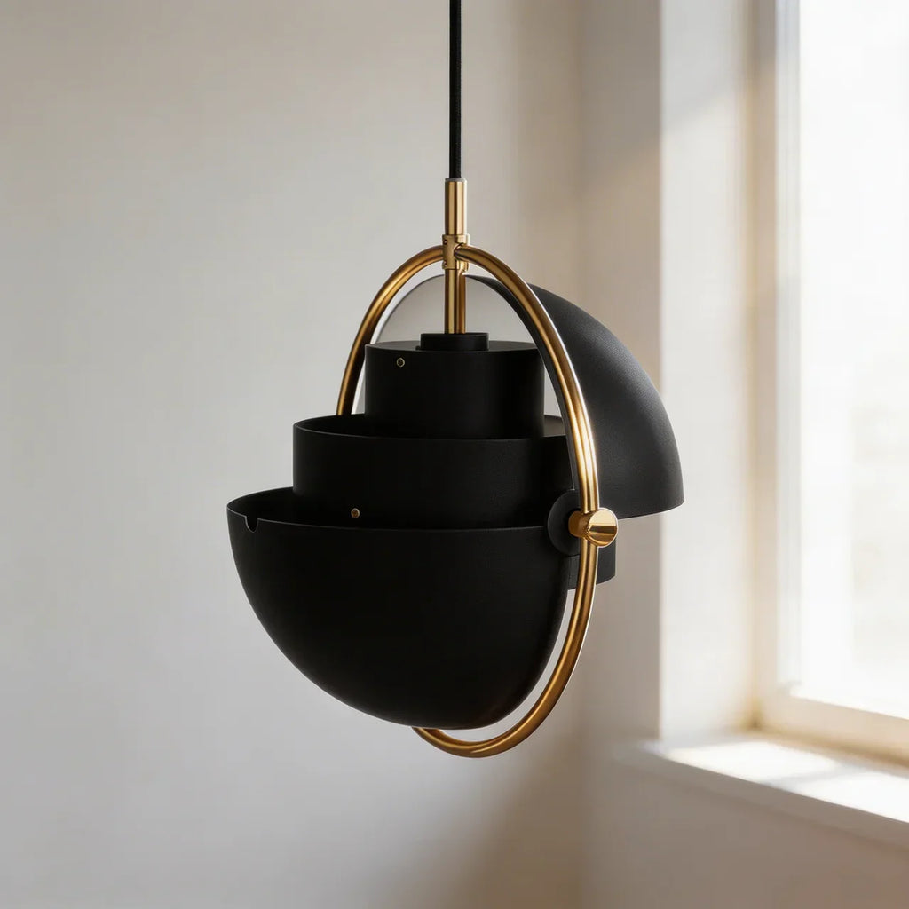 Danish Modern Adjustable Directional Pendant Light Fixture