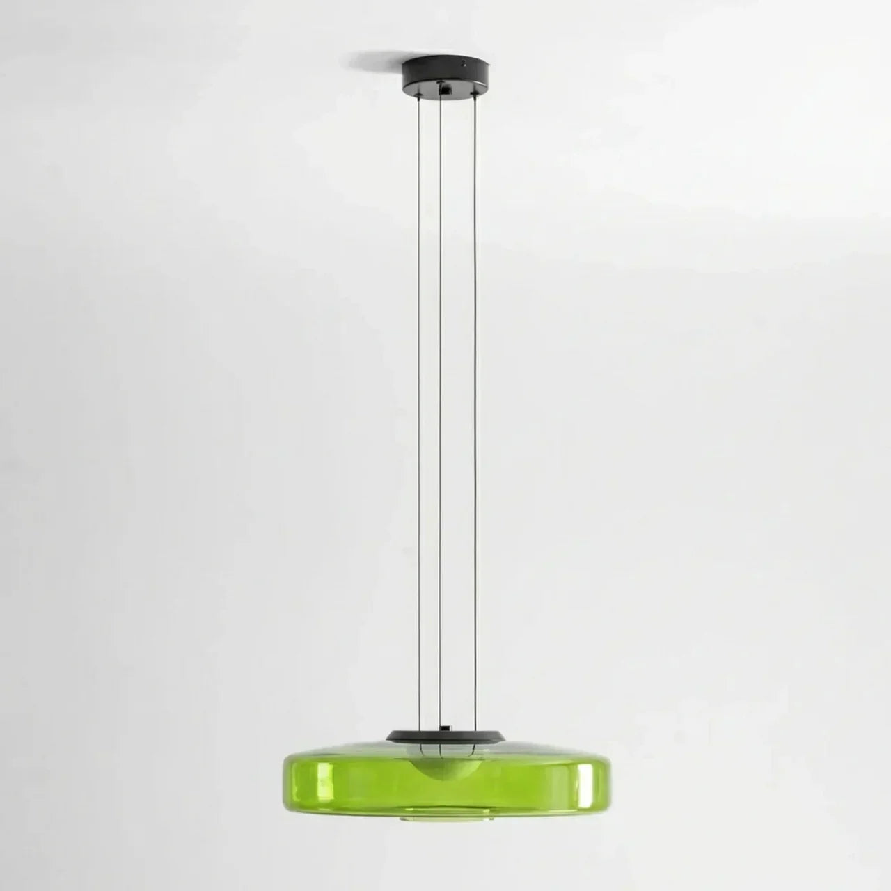 Bauhaus Style Glass Pendant Featuring Integrated LED