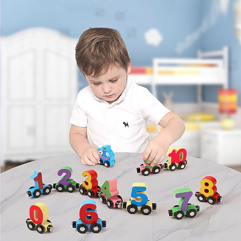 BrightTrack Magnetische Zahlenbahn für Kleinkinder ab 2 Jahren Fördert die Zahlenkompetenz