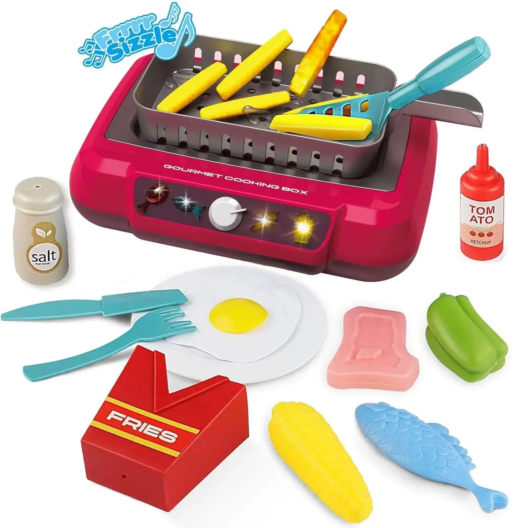 TinyChef Play Kitchen Set For Imaginative Cooking For Kids