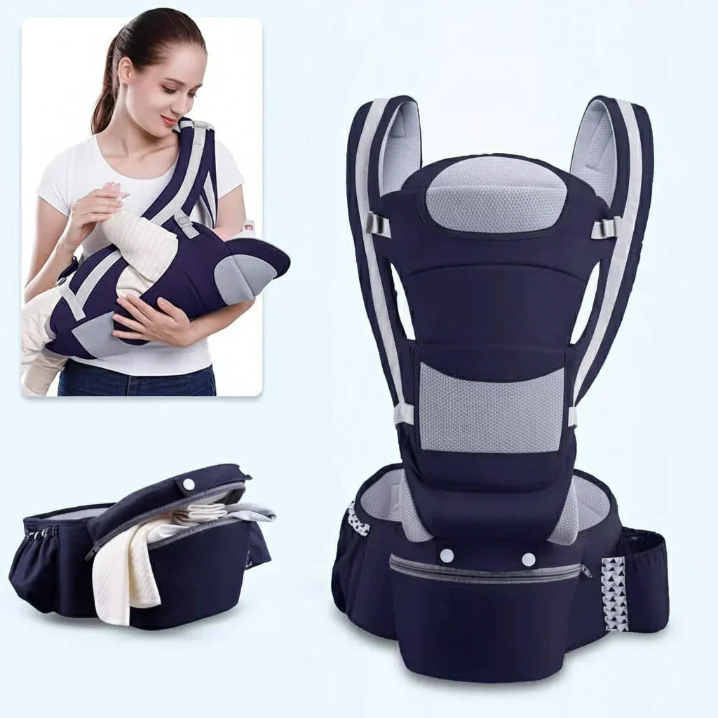 NestEase Babahordozó Végső Ergonomikus Kényelem Szülőknek Egészséges Hát