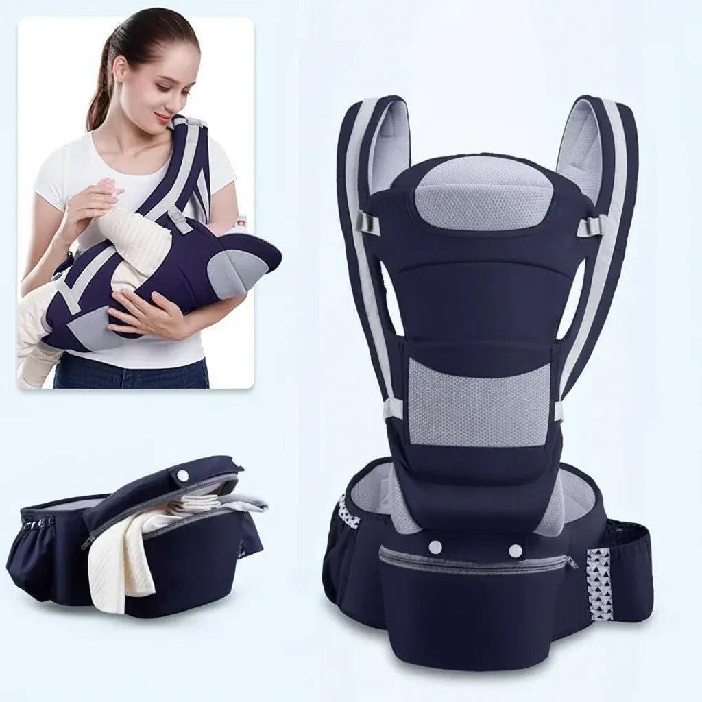 NestEase Babahordozó Végső Ergonomikus Kényelem Szülőknek Egészséges Hát