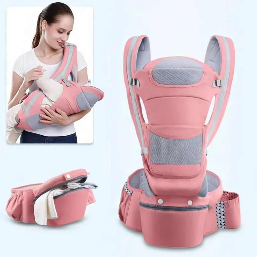 NestEase Babahordozó Végső Ergonomikus Kényelem Szülőknek Egészséges Hát
