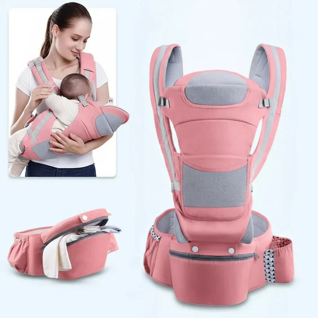 NestEase Babahordozó Végső Ergonomikus Kényelem Szülőknek Egészséges Hát
