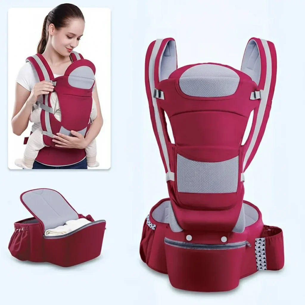 NestEase Babahordozó Végső Ergonomikus Kényelem Szülőknek Egészséges Hát