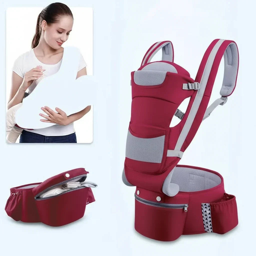 NestEase Babahordozó Végső Ergonomikus Kényelem Szülőknek Egészséges Hát