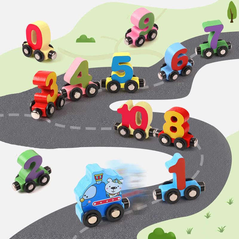 BrightTrack Magnetische Zahlenbahn für Kleinkinder ab 2 Jahren Fördert die Zahlenkompetenz