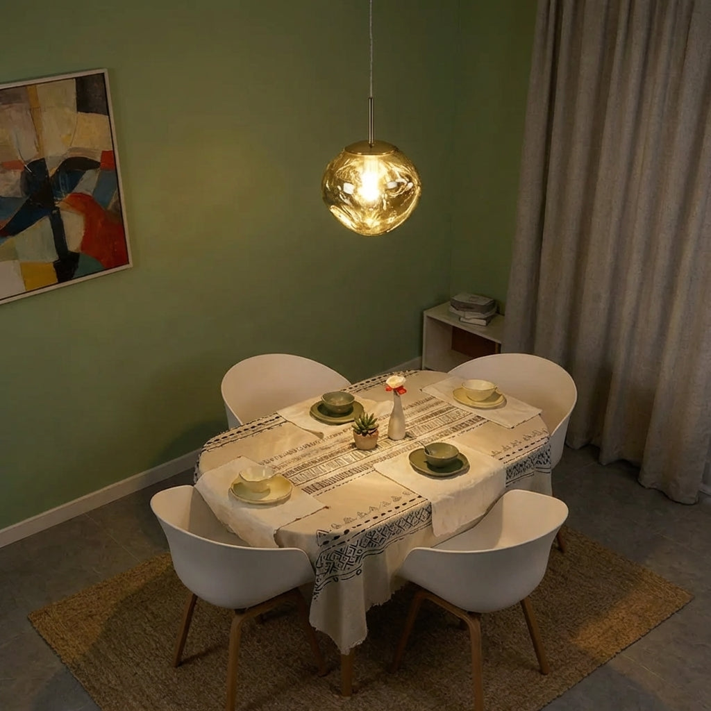 Organická stylová akrylová závěsná lampa pro moderní interiéry