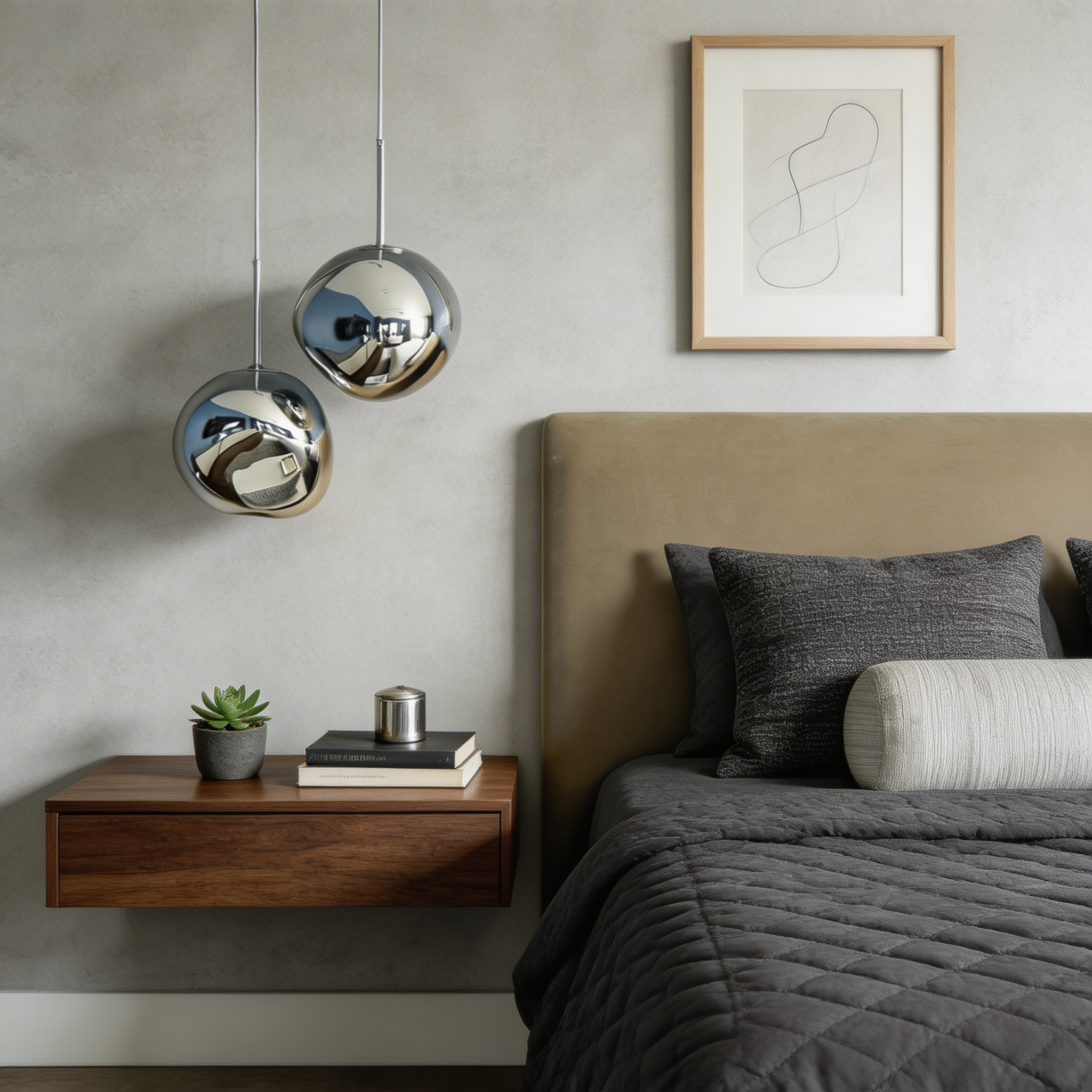 Organická stylová akrylová závěsná lampa pro moderní interiéry