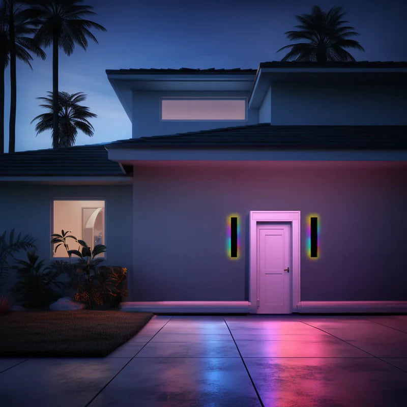 Elara | Linear Outdoor Wall Light | Orntli