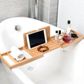 CalmWave Deluxe bambus badebræt med justerbart design til ultimativ afslapning