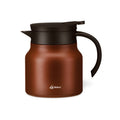 NovaTea Theepot met ingebouwde infuser, keramiek en roestvrij staal